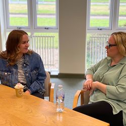 Leonie & Kelly-Anne at Coffee morning.jpg